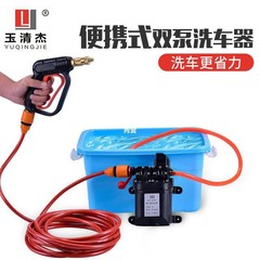 洗车神器家用高压220洗车机车载12水泵便携式双泵空调清洗水