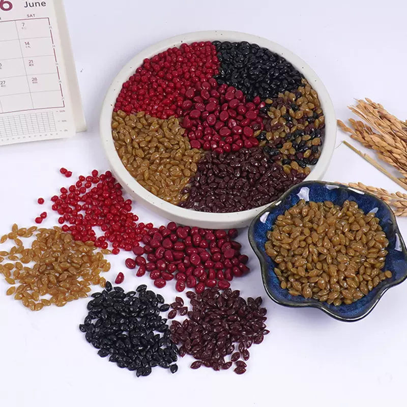 PVC仿真迷你板栗蜜枣葡萄干微缩食玩diy五谷杂粮道具仿真坚果玩具