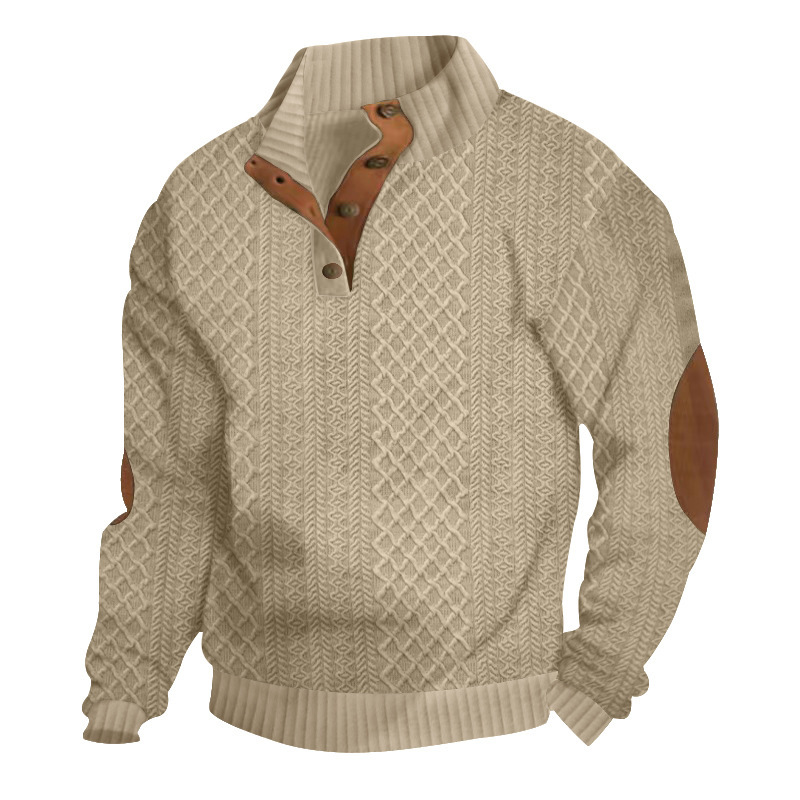 ​​Men's Casual Hoodie With Anime Embroidery - Stylish Streetwear Pullover, Soft & Comfortable Long Sleeve Sweatshirt​​_viptrois.com