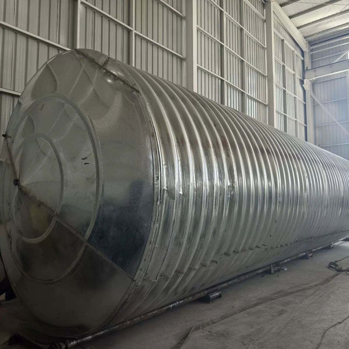 镀锌波纹消防水罐 镀锌钢板耐腐蚀波纹结构 消防供水储水设备