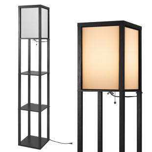 New Amazon hot selling cloth cover floor lamp shelf bookshelf items display floor lamp