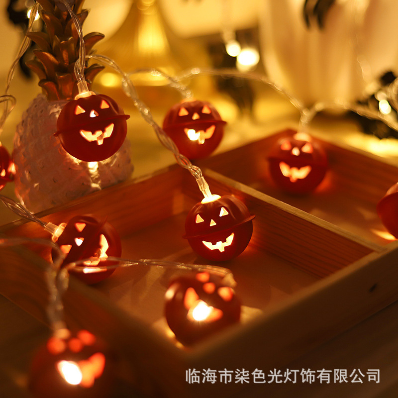 新品ledハロウィーンライト串鬼節装飾灯鉄芸コウモリ幽霊電池灯バーパーティー装飾灯|undefined