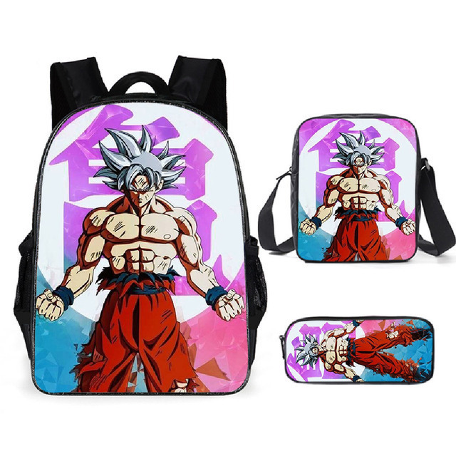 Mochila Dragon Ball de animación transfronteriza, mochila para estudiantes de Dragonball, mochila de poliéster Wukong, bolso de hombro