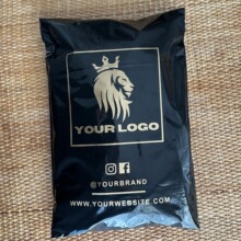 厂家加工定制全新料黑色快递袋加厚打包袋小起订量可印刷LOGO包邮