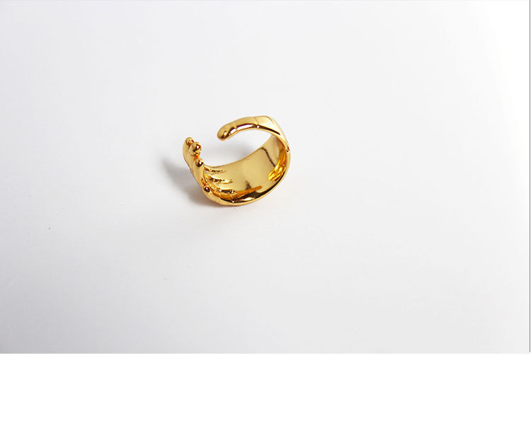 Fashion Geometric Copper Plating Open Ring 1 Pair