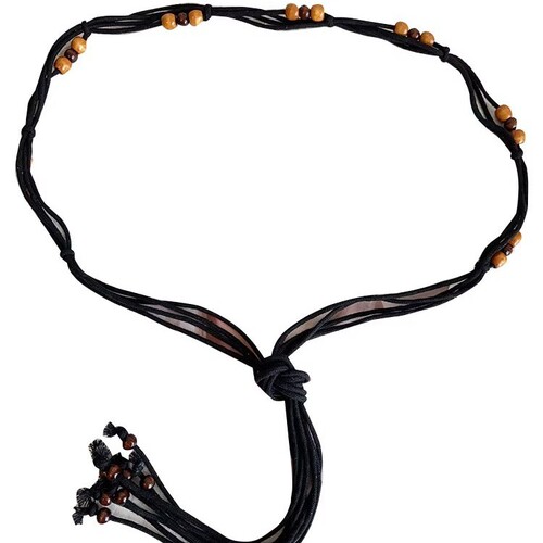 New wax rope braided waist rope for women simple butterfly joint decorative waist rope personalized match for dress for women