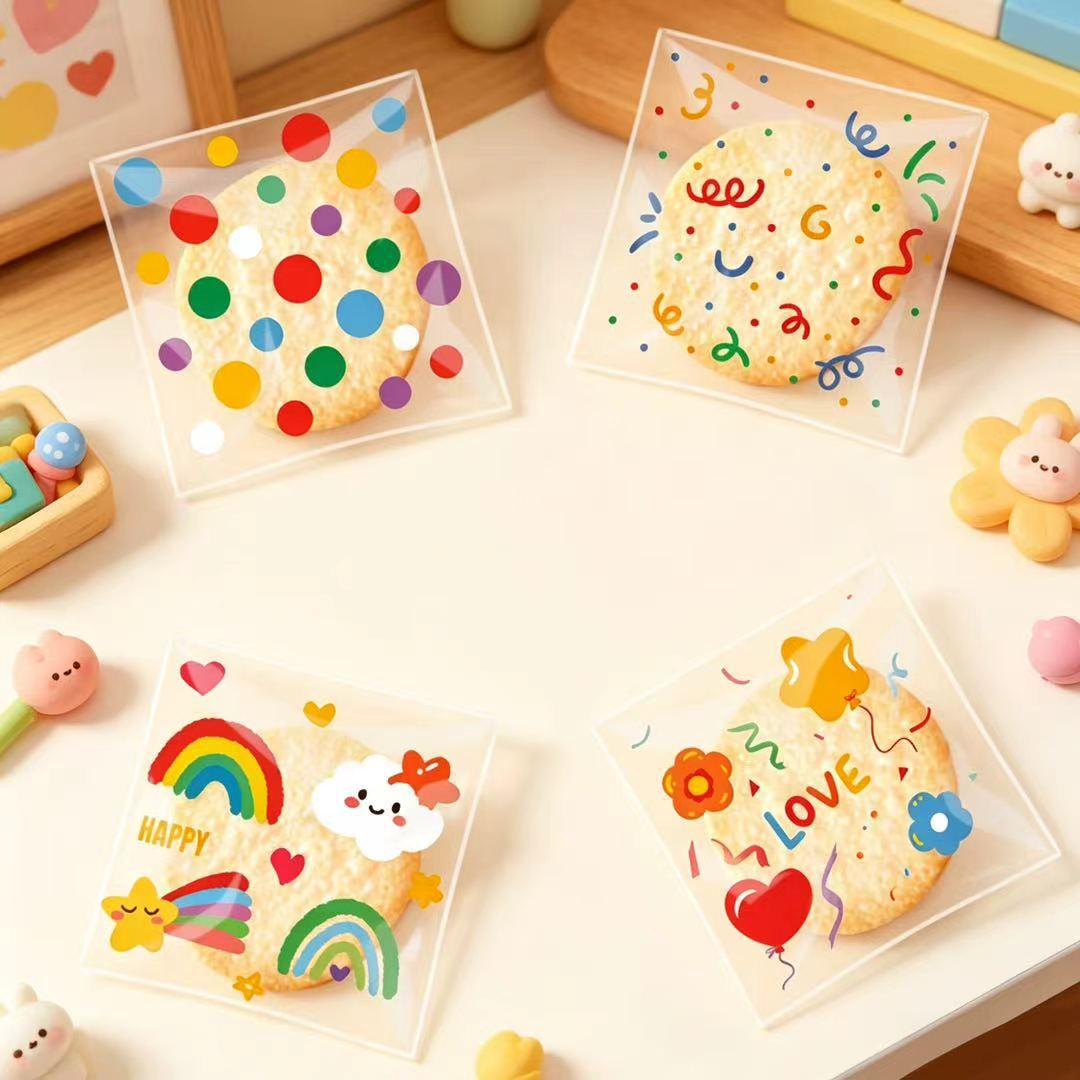 Bolsa Autoadhesiva de Embalaje para Cumpleaños, OPP, Autoadhesivo, para Galletas y Dulces
