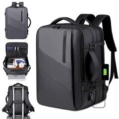 跨境新款背包可扩容双肩包大容量多功能书包商务通勤防泼水电脑包