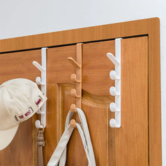 Door Behind Long Row Hook Bag Hanger, Ins Dormitory Storage Clothes Rack, Wall Mounted Shelf, Hat Storage Magic Tool