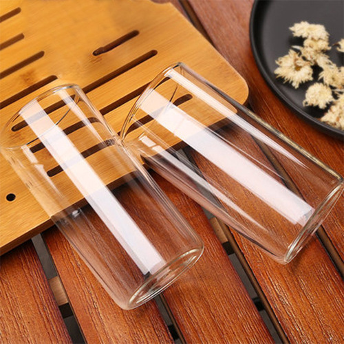 Zhenqi wholesale gift straight glass water cup creative family milk water cup large capacity simple cold drink glass
