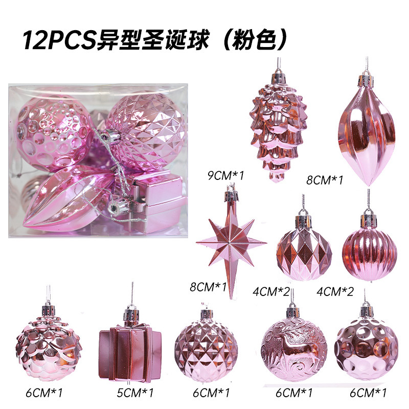 Bola de Navidad árbol de Navidad adornos de decoración colgante de bola de colores accesorios de material de Navidad DIY decoración de Navidad al por mayor