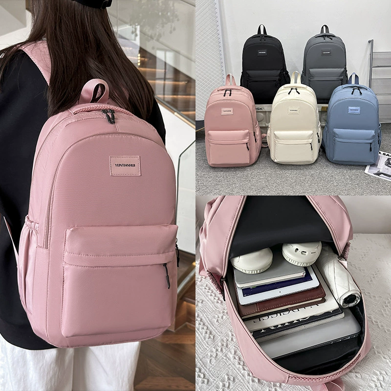Трансграничный рюкзак, новый стиль, студент младших классов средней школы, простой рюкзак большой вместимости, школьная сумка в корейском стиле, модный пригородный рюкзак