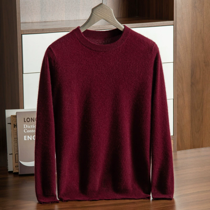 Knitted woolen cashmere demi-season sweater