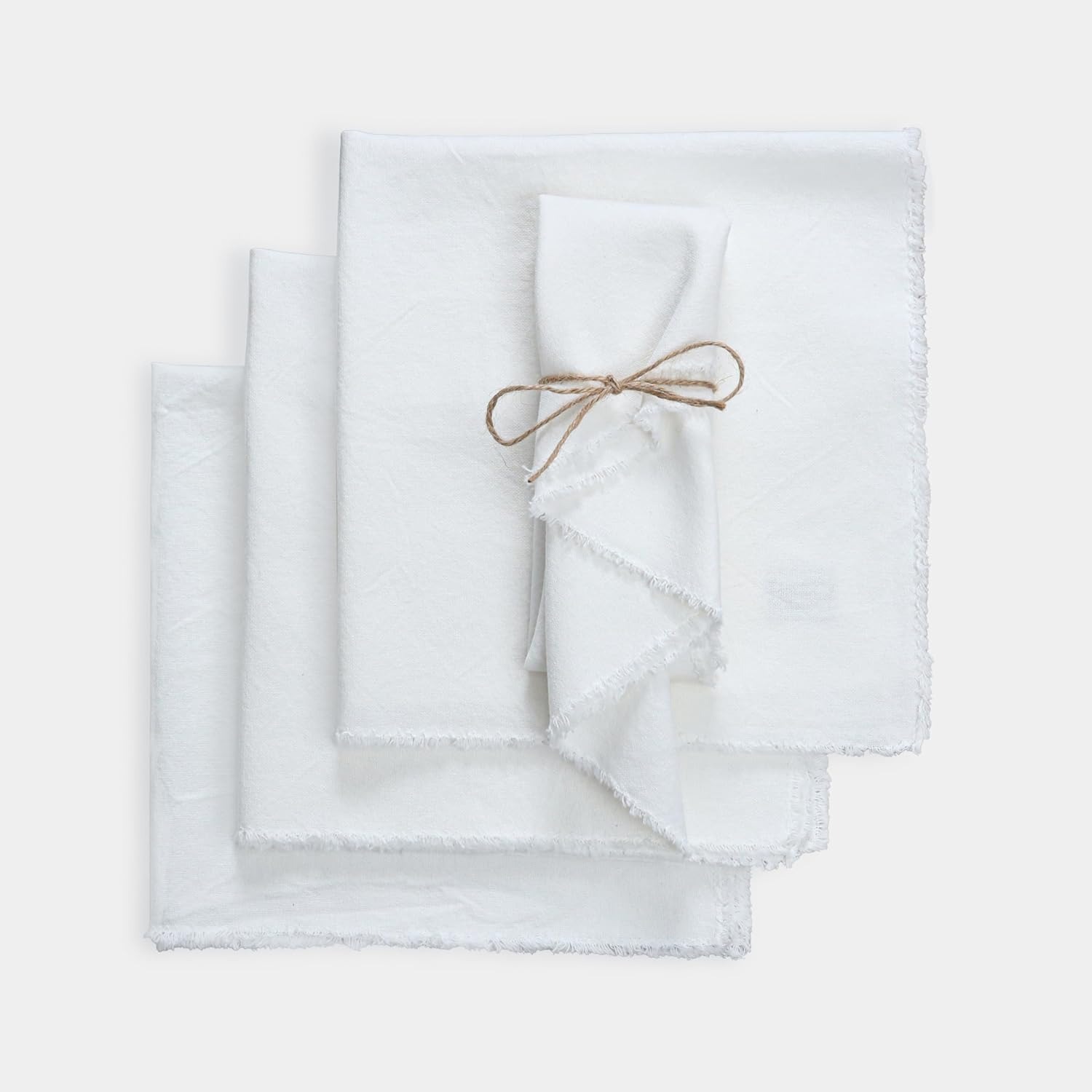 Transfronterizos nórdicos servillas de tela simple algodón lino servillas de tela almohadilla de almohadilla de comida de fondo decoración de tela de boca almohadilla aislante térmica