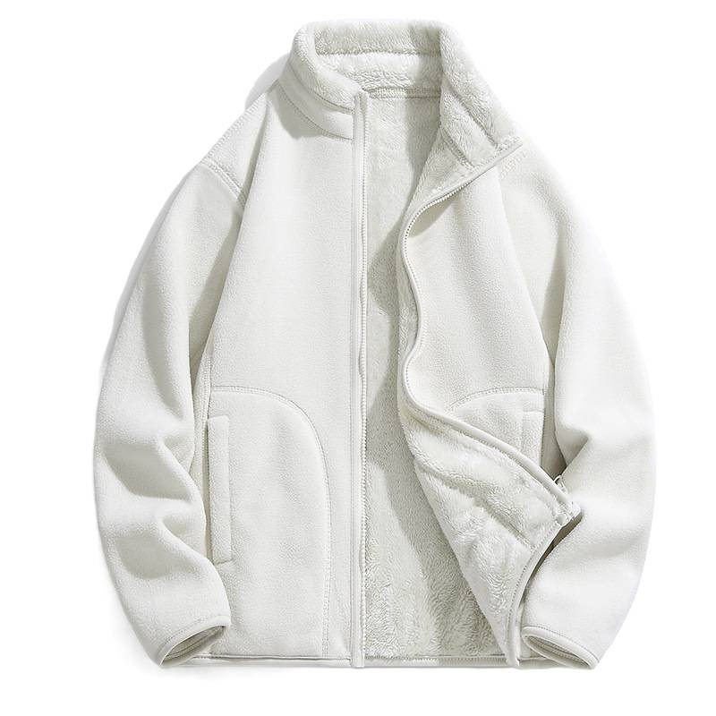 Cordero de cordero chaqueta de terciopelo de doble cara chaqueta de terciopelo de hombre y mujer chaqueta de moda de otoño y invierno de 2025 terciopelo de grano de oscilación hombre ocio