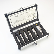 合金开孔器TCT不锈钢开孔器6PC套装镀钛金属铁板铝材打孔钻头