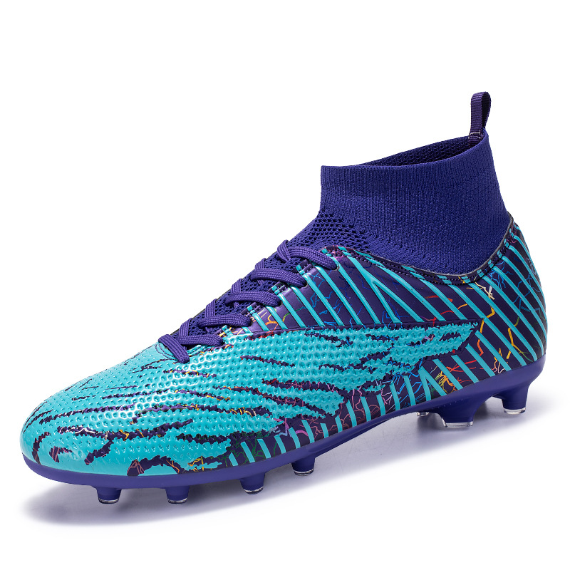 Football High Top 2024 Autumn New Camo Boys' Professional Training Long Broken Nail Large Sports Shoes_voghion.com