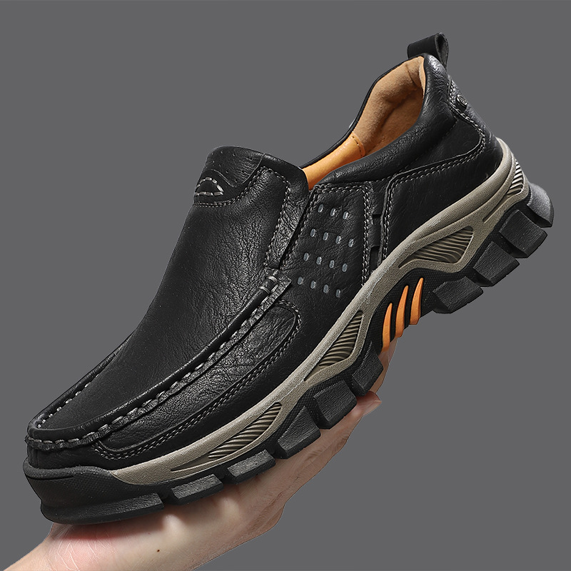 Men's Leather Shoes Large Size Men's Outdoor Shoes Casual Leather Shoes Hiking Shoes_vogvips.com