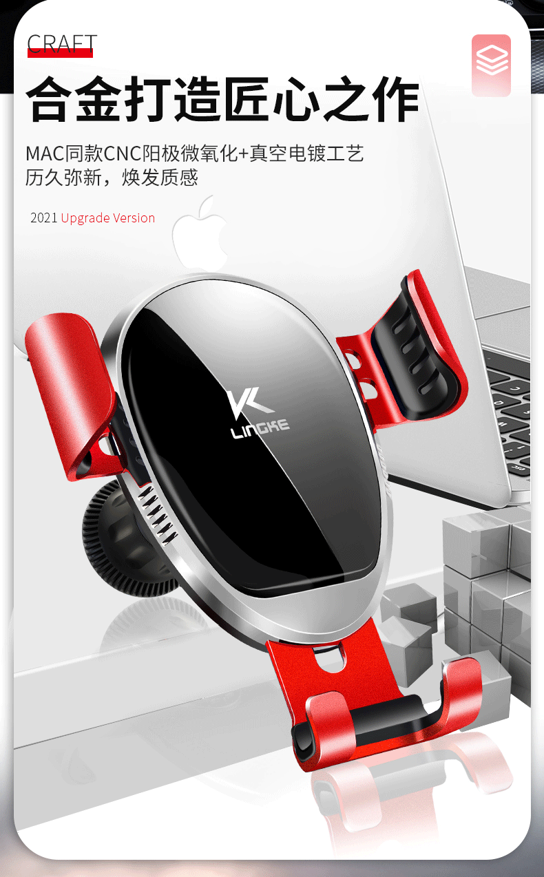 Mobile Phone Car Holder New Car Navigation Car Air Conditioning Support Fixed Air Outlet Universal Navigation Mobile Phone Hook