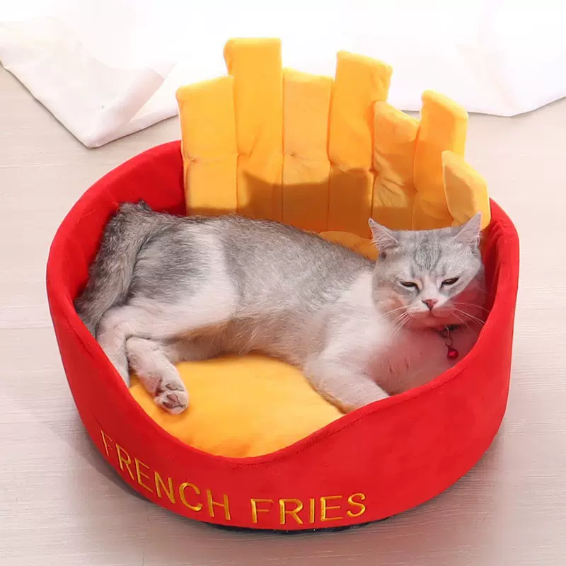宠物保暖窝冬季温暖保暖加厚汉堡猫窝封闭四季通大猫狗窝宠物用品