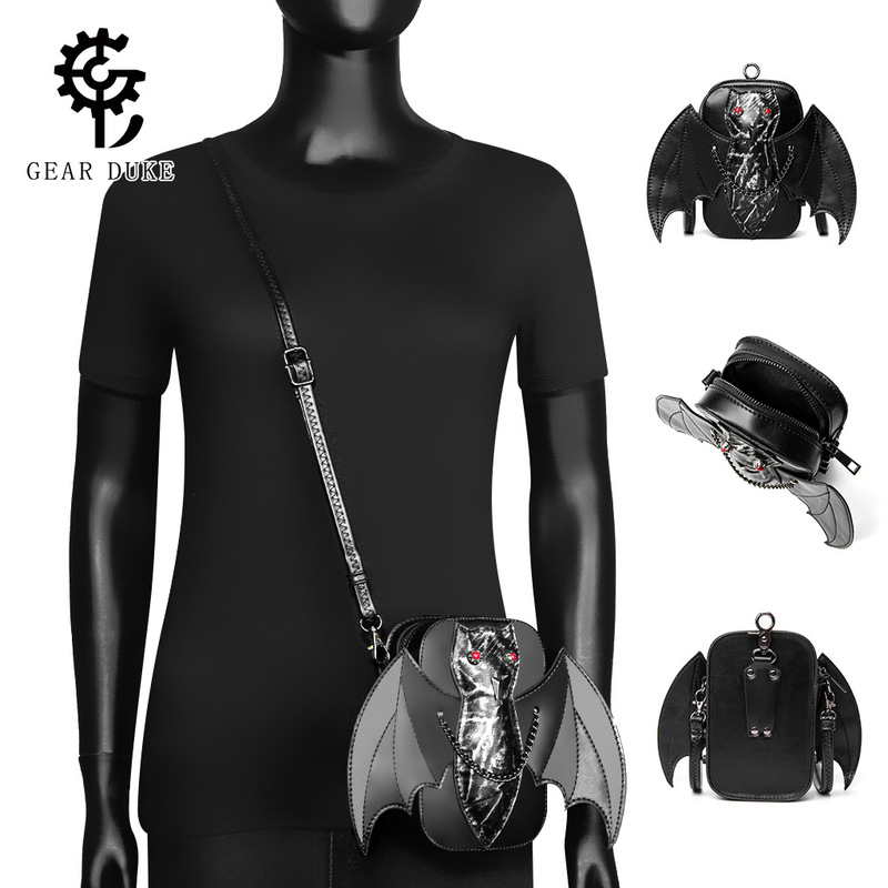 Temu Hot Sale Dark Gothic Style Coin Purse Women's Pu Shoulder Bag Three-Dimensional Bat Creative Decorative Small Waist Bag Temu Hot Sale Dark Gothic Style Coin Purse Women's Pu Shoulder Bag Three-Dimensional Bat Creative Decorative Small Waist Bag