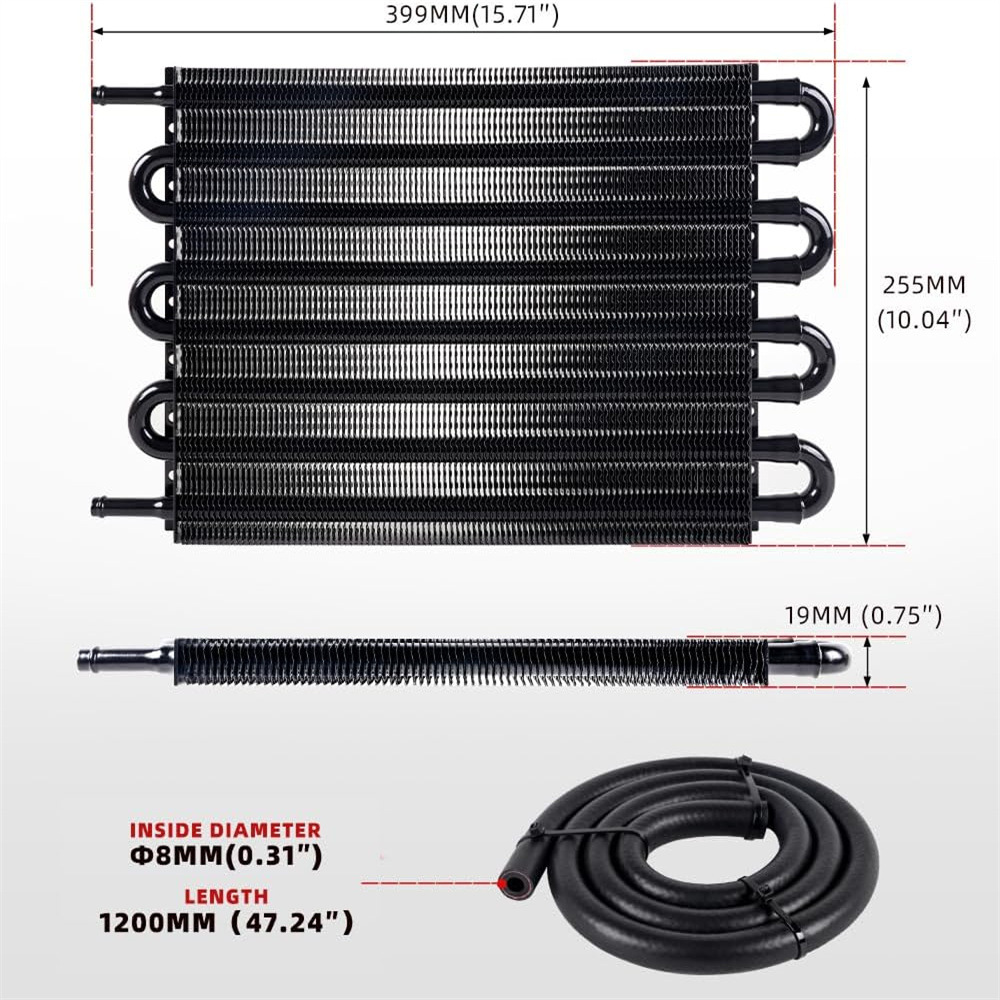 Cross-border special for automobile modification parts air conditioning exhaust tube condenser condenser tube universal oil cooler heat dissipation