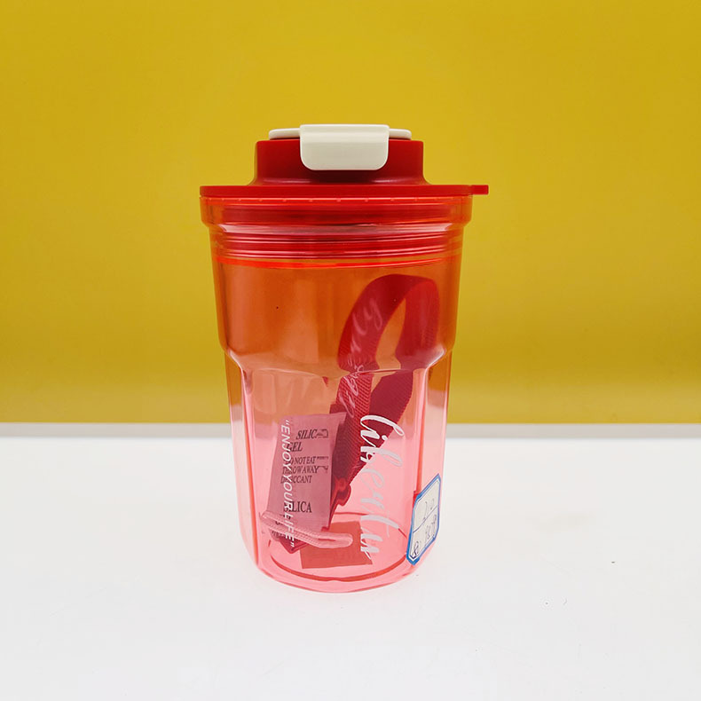 Fabricantes de tazas de cola de plástico de PC tazas de cola de frutas de palomitas de maíz una taza taza de cola taza de café doble