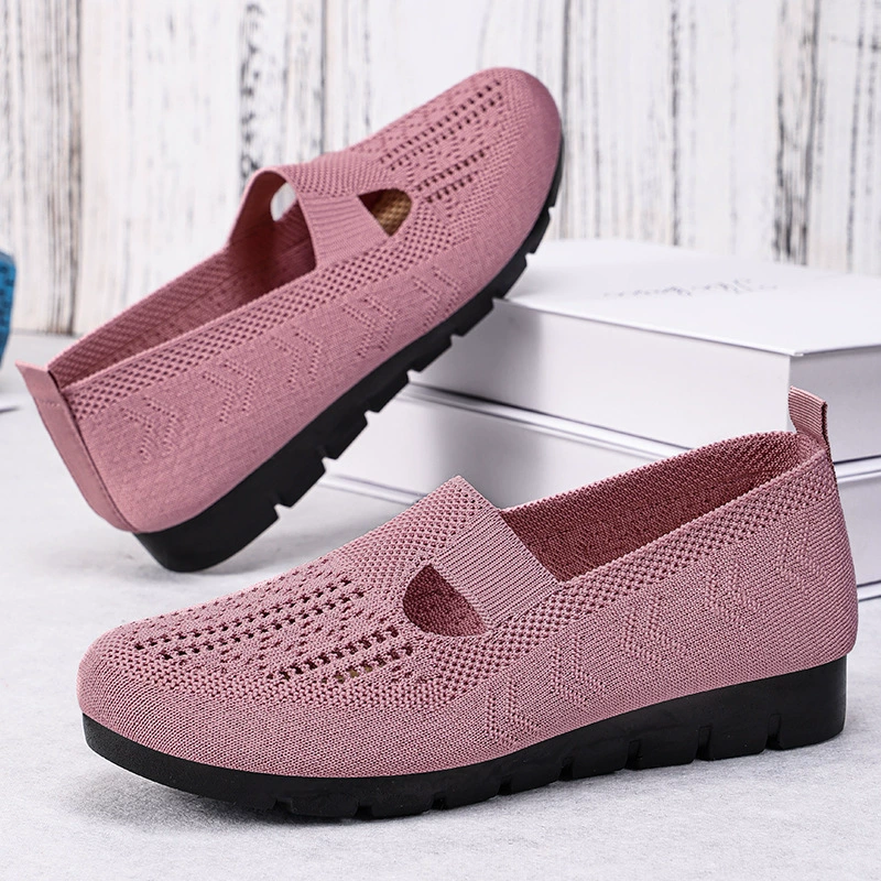 Новые женские дышащие сабо для трансграничного дропшиппинга, большие размеры, женские туфли без застежек, повседневные, удобные, на мягкой подошве, для мам