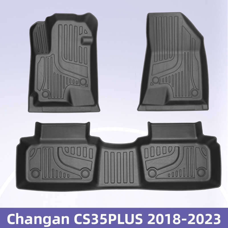 Aplicable a Chang 'an CS35 PLUS 2018 - 2024 3D todo el tiempo material TPE coche cojín de pie maletero