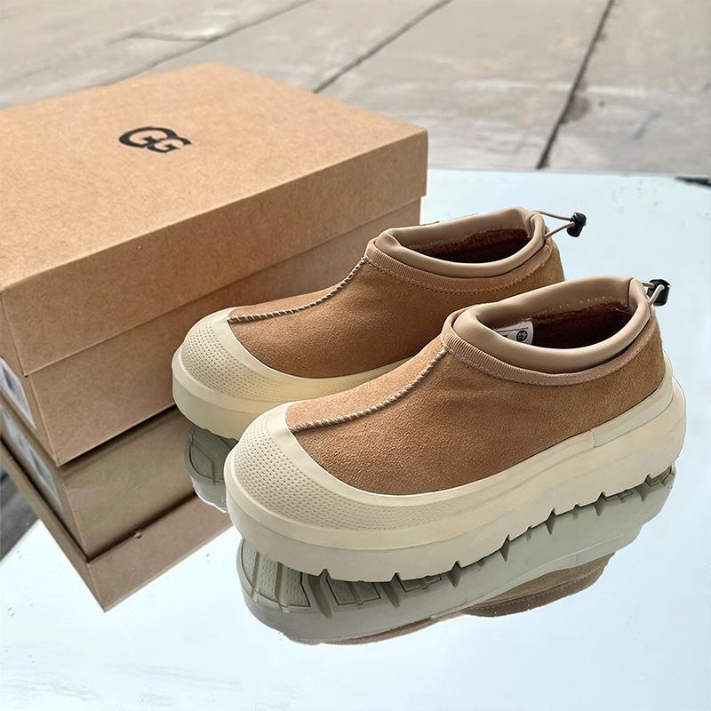 Wang Chuqin's Same Style Tasman Snow Boots Goatskin and Fur Integrated 2025 Winter Warm Fleece-Lined Thickeneded Cotton Shoes for Men and Women