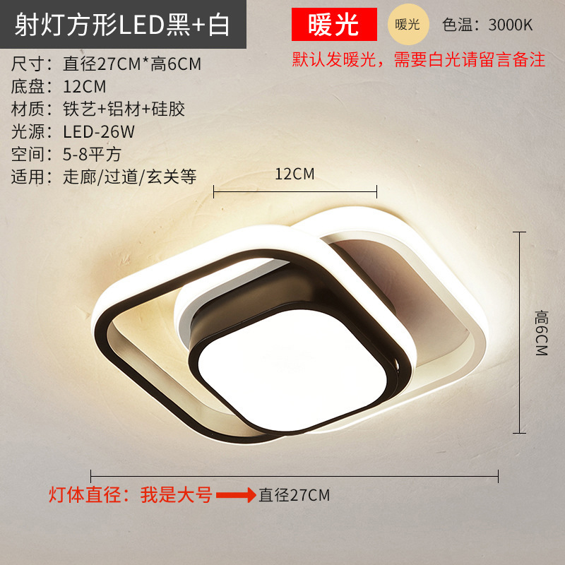 Lámpara de pasillo transfronterizo lámpara de balcón LED moderno minimalista nórdico creativo personalizado guardarropa sala de estar lámpara de entrada