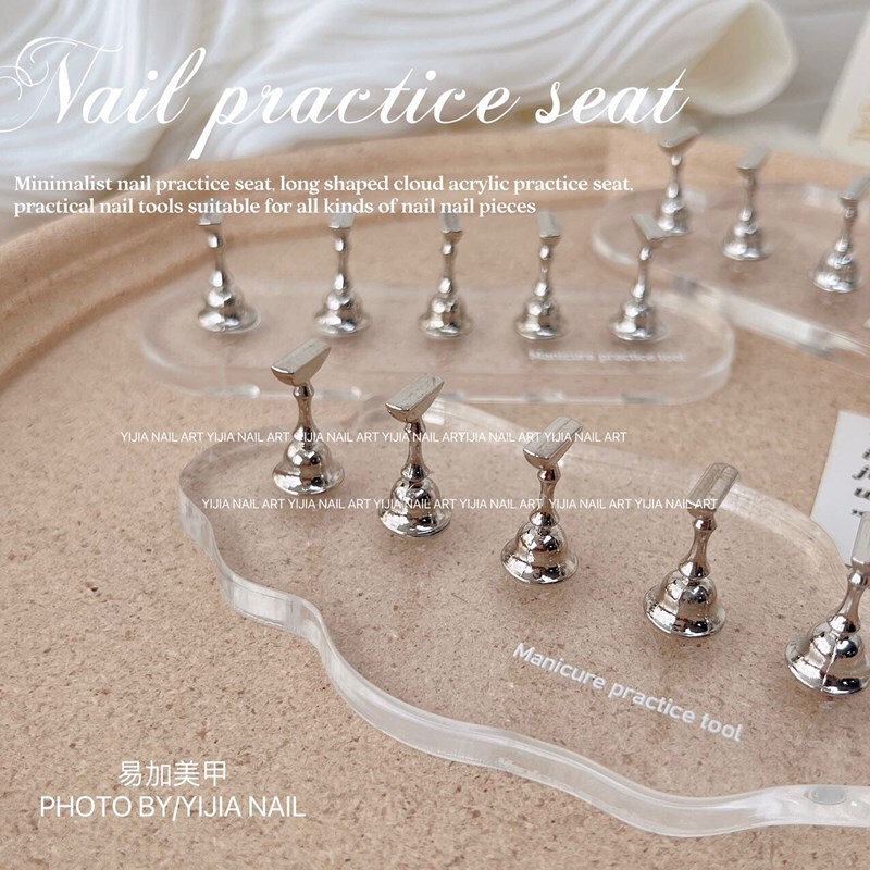 Manicure Minimalist Acrylic Training Seat Top High Transparent Aurora Nail Display High Magnetic Force Fixed LOGO Manicure Minimalist Acrylic Training Seat Top High Transparent Aurora Nail Display High Magnetic Force Fixed LOGO