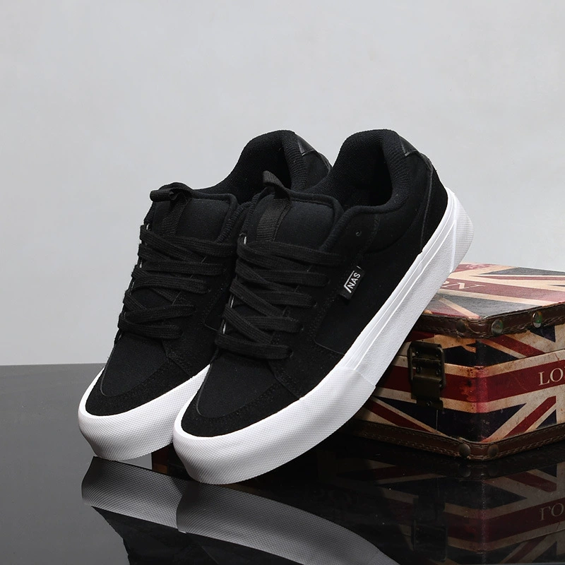 Черные холст мужские туфли Весна и осень повседневные ретро-тренировочные туфли