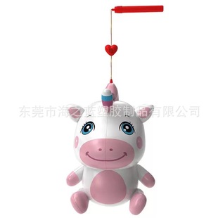 Factory Customized Inflatable Cartoon Lantern Kidsren's Music Satchel Lantern Pvc Cartoon Luminous Lantern