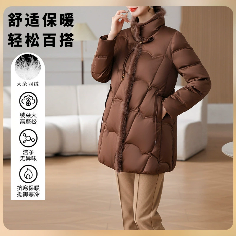 Зимний пуховик для мамы среднего возраста