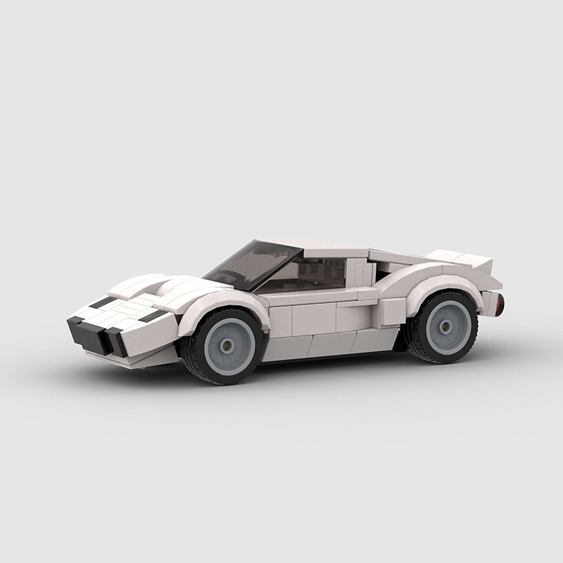 Compatible with Lego small particle racing car MOC building blocks DIY educational toy model assembling foreign trade Wholesale Compatible with Lego small particle racing car MOC building blocks DIY educational toy model assembling foreign trade Wholesale