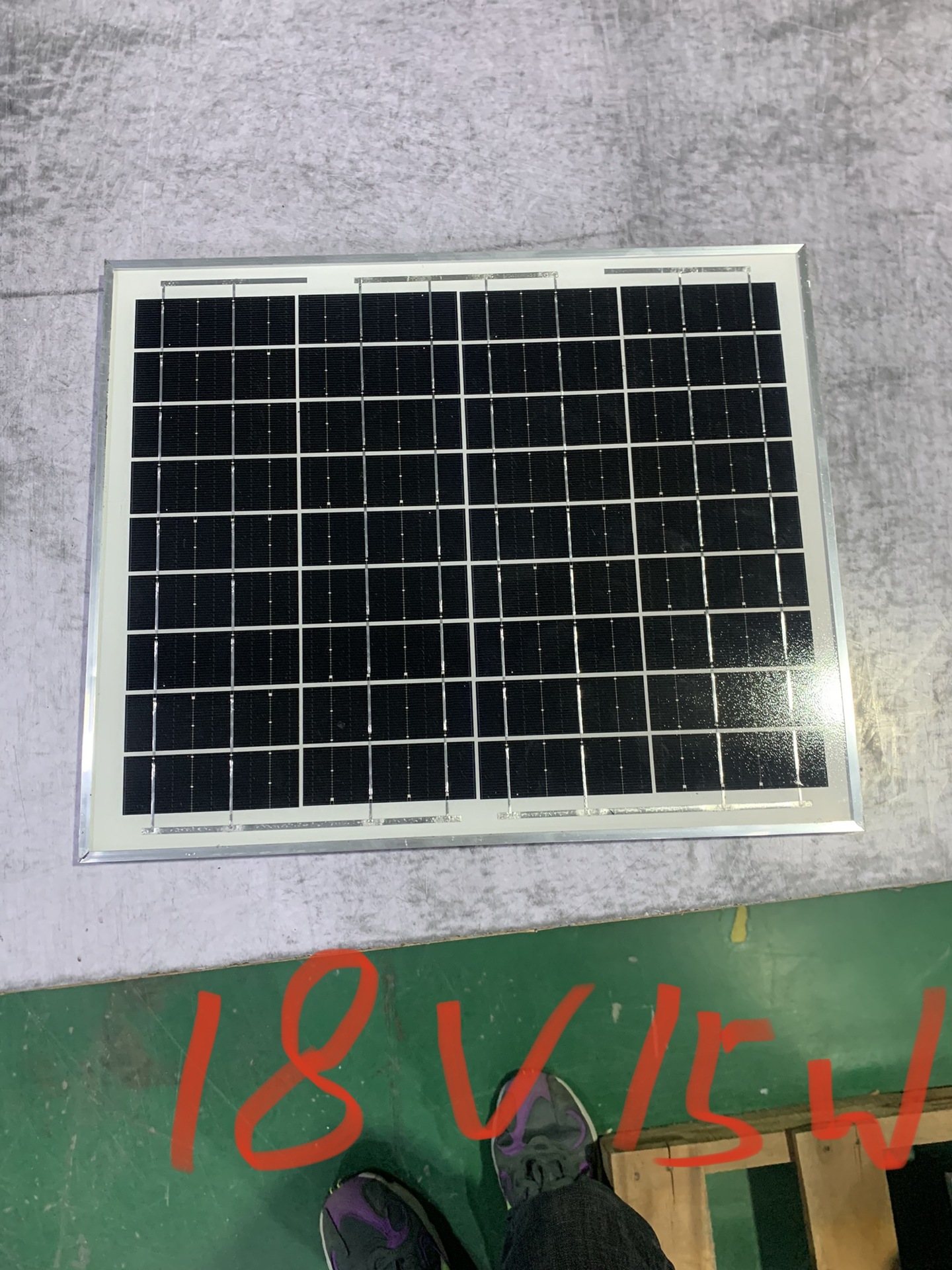 18V panel solar laminado de silicio monocristalino 10w30w control de la lámpara de calle Placa de carga solar marco de aluminio laminado