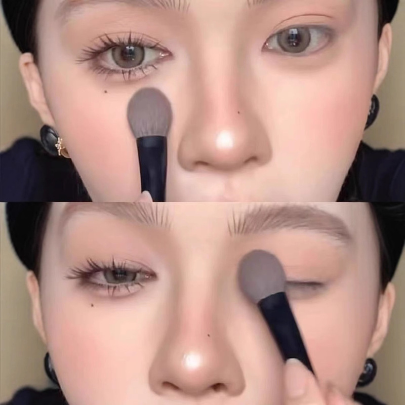 沧州化妆刷扁头高光刷眼影晕染腮红刷提亮刷局部定妆柔软铺色羊毛|undefined