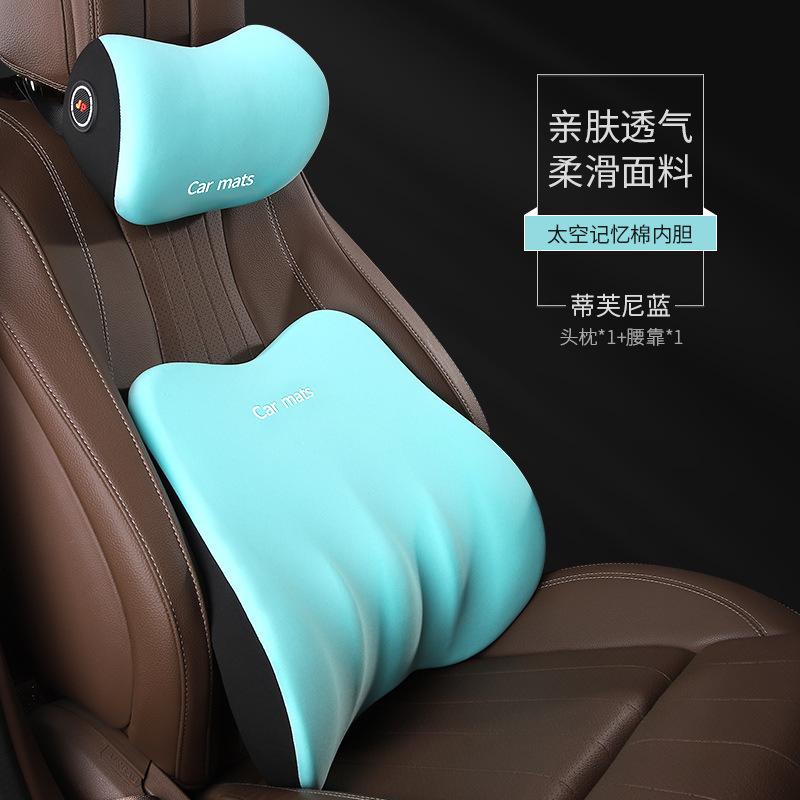 De gama alta reposacabezas del coche soporte lumbar fábrica al por mayor coche de espuma de memoria cojín lumbar respaldo almohada lumbar almohada del cuello del coche almohada image 20