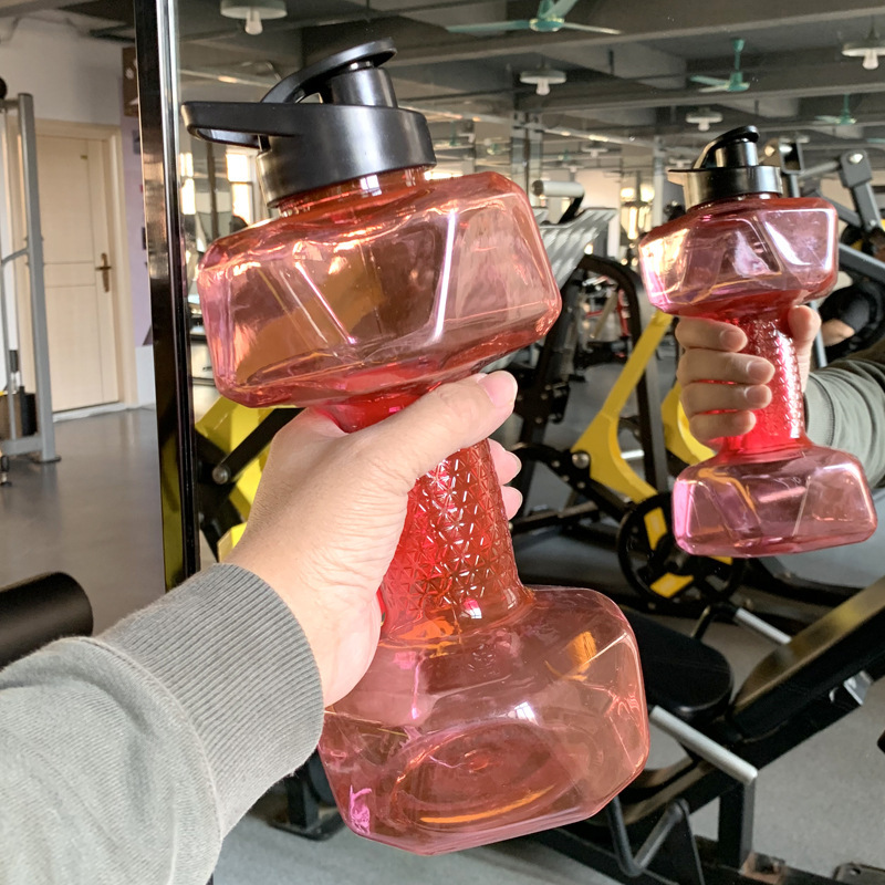 Gran capacidad de 2.5L taza de gimnasio creativa hervidor deportivo de agua taza espacial de plástico portátil para hombres taza a prueba de fugas de agua