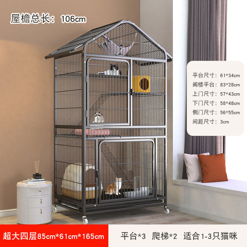 Gato jaula casa gato Villa gato casa integrado de gran tamaño espacio libre gran gato casa gato nido casa