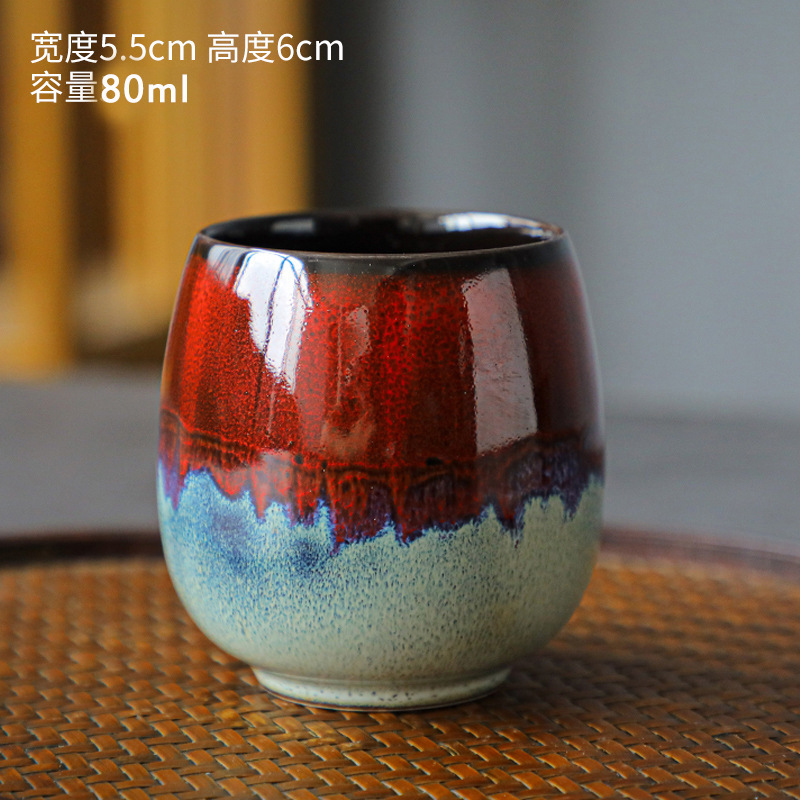 Transfronterizo exclusivo 80ml horno de cerámica cambio concentrado taza de café pequeño tamaño creativo mano más caliente espíritus maestro taza de té entrega