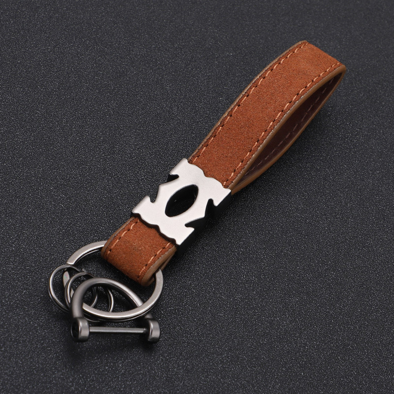 Nuevo llavero de coche de moda llavero de piel de gamula pareja de hombres y mujeres colgante creativo de personalidad de alta gama