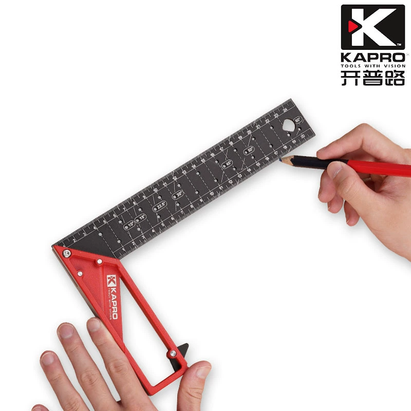 Накидка дорожная линейка 90 градусов Многофункциональная 354 Угловая линейка для деревообработки из нержавеющей стали Высокоточная угловая линейка Универсальная Поворотная линейка