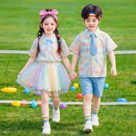 六一小学生运动会开幕式表演服装舞蹈儿童啦啦队演出服幼儿园园服