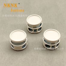 新款平面地雷双孔弹簧扣羽绒服卫衣帽子运动裤裤脚金属调节扣卡扣