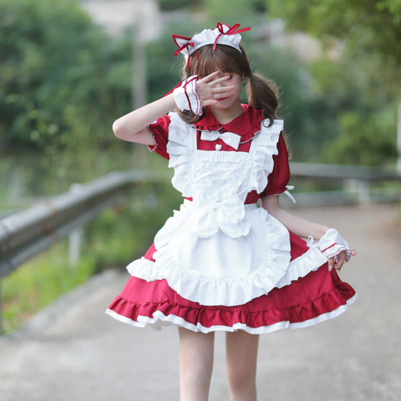 越境アマゾン日本の可愛い女の子秋葉原高級メイド服コスプレ衣装ネット有名人生放送|undefined