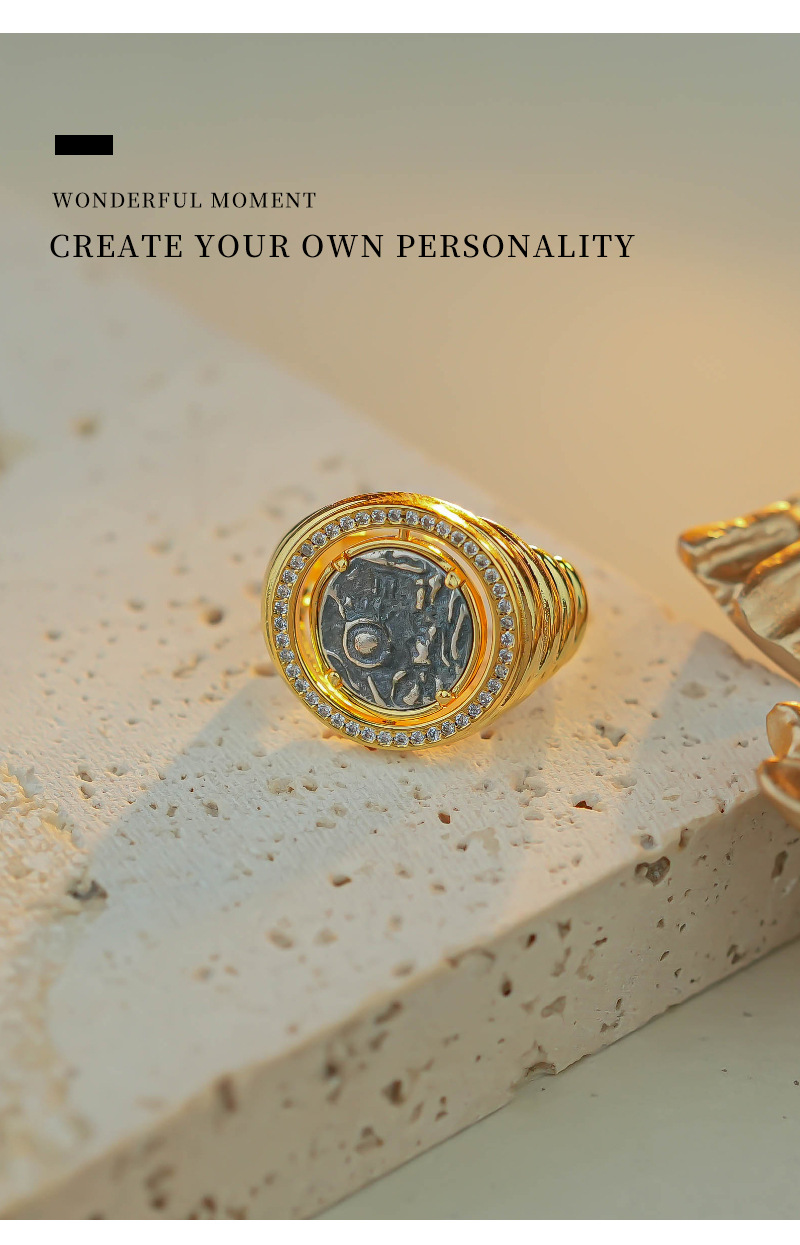 Fashion Geometric Copper Plating Open Ring 1 Piece