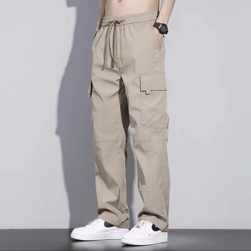 American overalls men's loose large size casual long pants men's outdoor assault pants multi-pocket wear-resistant overalls