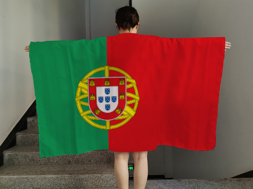 Suministro transfronterizo 2022 Copa Mundial de fútbol animar apoyos fans capa bandera chal 90*150cm